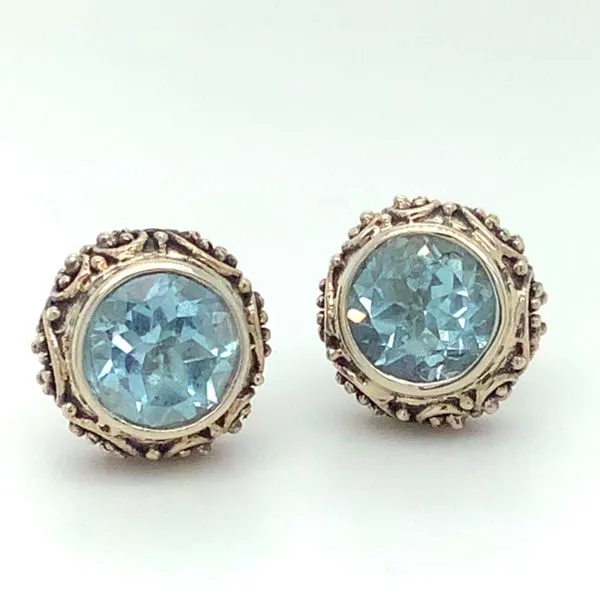 KIR Collection Blue Topaz Earrings 001 210 02889 Simon Jewelers
