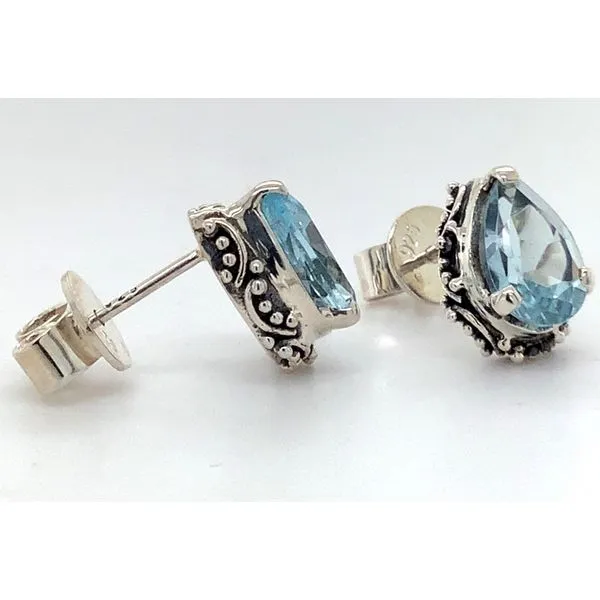 Blue Topaz Earrings Image 2 Simon Jewelers High Point, NC