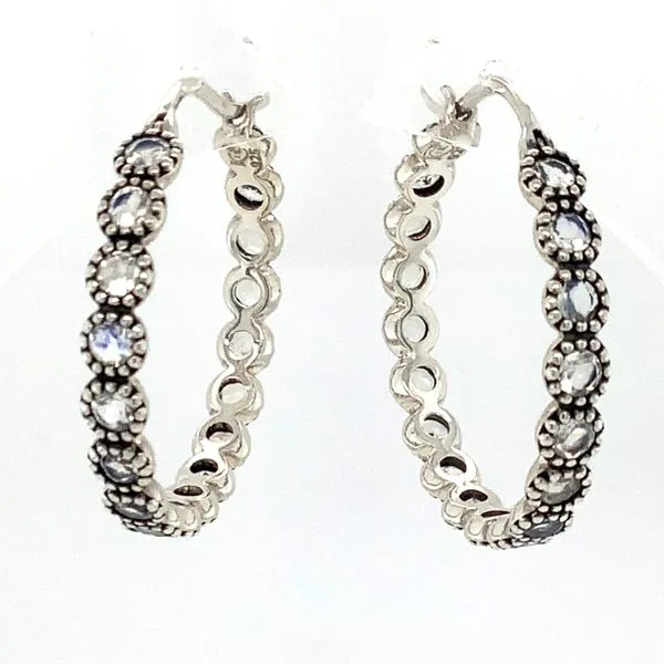 Moonstone Hoop Earrings Simon Jewelers High Point, NC