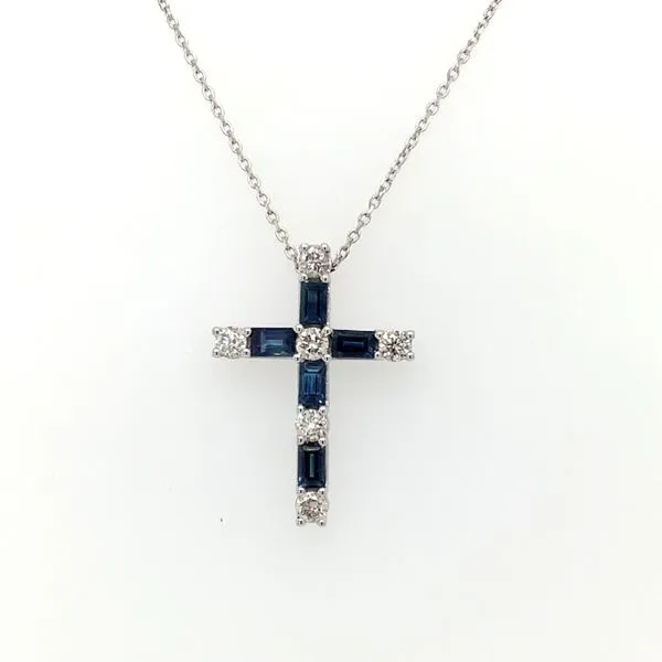 Diamond and Sapphire Cross Simon Jewelers High Point, NC