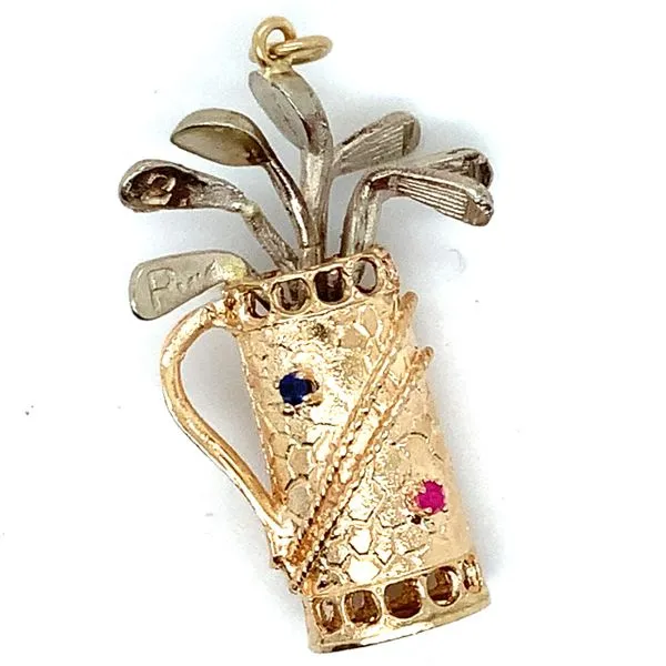 Vintage Golf Bag Charm Image 2 Simon Jewelers High Point, NC