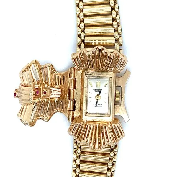 Vintage Geneve Flip Top Watch Image 2 Simon Jewelers High Point, NC