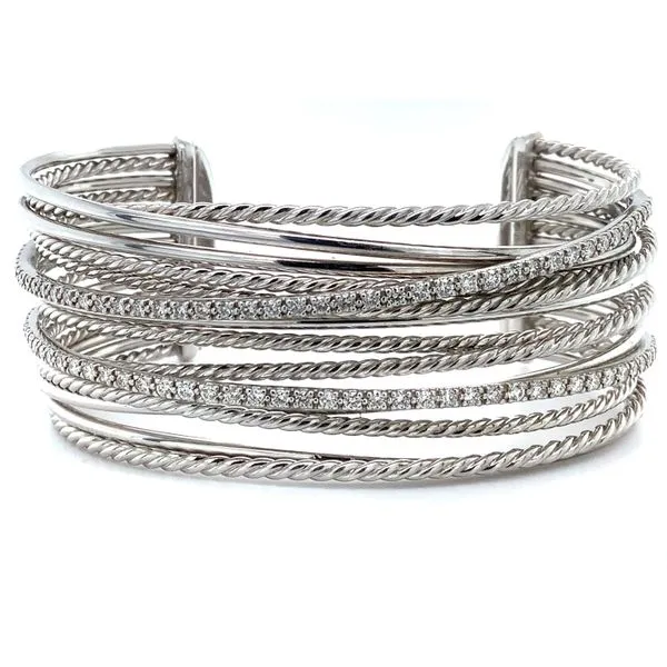 Silver Bracelet with Diamonds Simon Jewelers High Point, NC