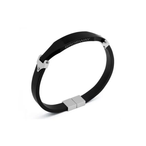 Rubber and Steel Bracelet Simon Jewelers High Point, NC