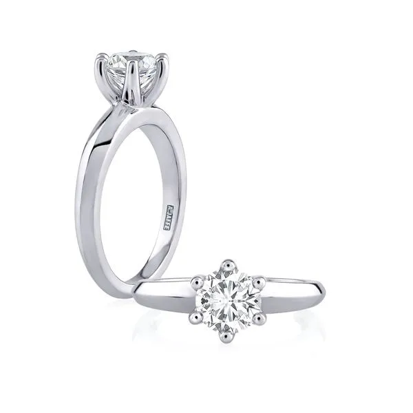 A. Jaffe Lady's White 14 Karat Engagement Ring Size 6 Steve Lennon & Co Jewelers  New Hartford, NY