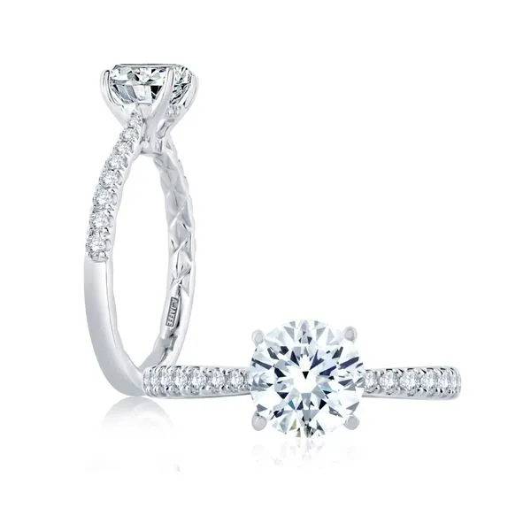 A. Jaffe Lady's White 14 Karat Engagement Ring Size 6 With 0.43Tw Round Diamonds Steve Lennon & Co Jewelers  New Hartford, NY