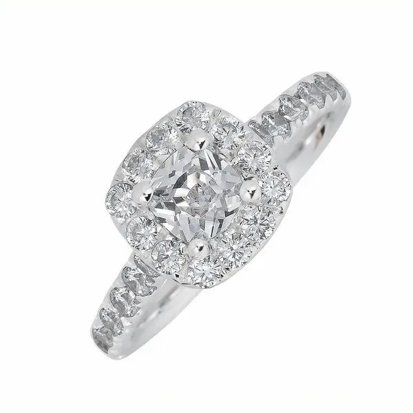 S. Lennon Bridal Collection - Halo Engagement Ring 14KT WG 1.50ctw CS CTR Steve Lennon & Co Jewelers  New Hartford, NY