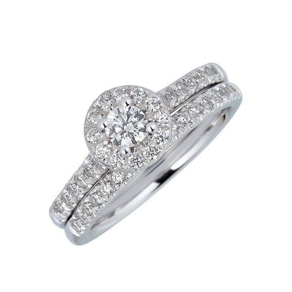 Diamond Engagement Ring with Halo .50 TCW Steve Lennon & Co Jewelers  New Hartford, NY