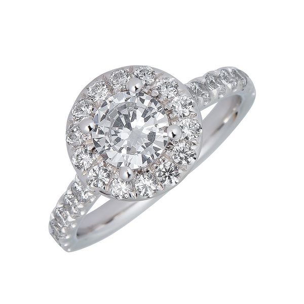 JG 18K White Gold Ladies Engagement Ring Steve Lennon & Co Jewelers  New Hartford, NY