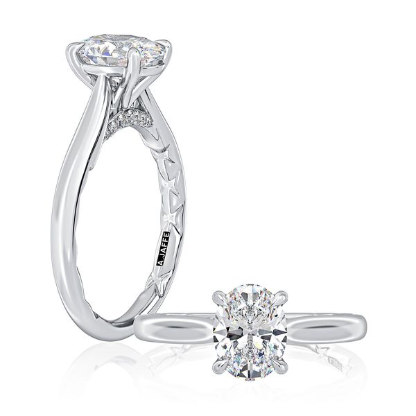 AJ 14K Yellow Gold Ladies Engagement Ring Steve Lennon & Co Jewelers  New Hartford, NY