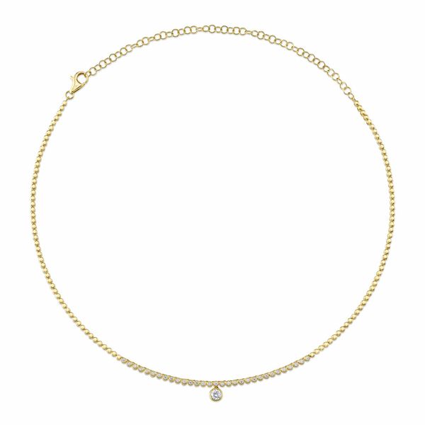 SHY 14K Yellow Gold Diamond  Fashion Necklace/ Pendant Steve Lennon & Co Jewelers  New Hartford, NY