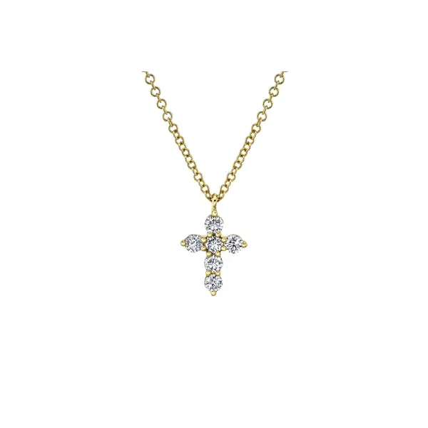SHY 14K Yellow Gold Diamond Crosses Steve Lennon & Co Jewelers  New Hartford, NY