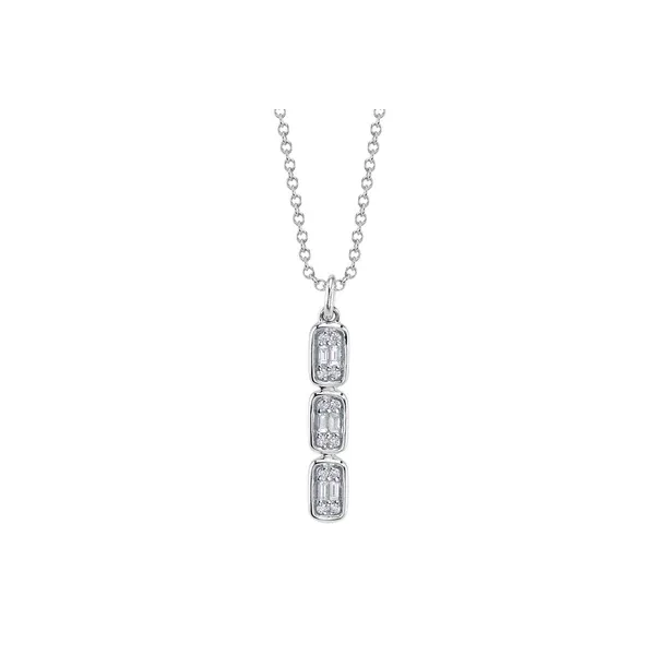 SHY 14K White Gold Diamond  Fashion Necklace/ Pendant Steve Lennon & Co Jewelers  New Hartford, NY