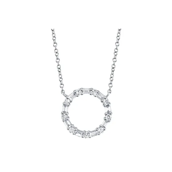 SHY 14K White Gold Diamond  Fashion Necklace/ Pendant Steve Lennon & Co Jewelers  New Hartford, NY