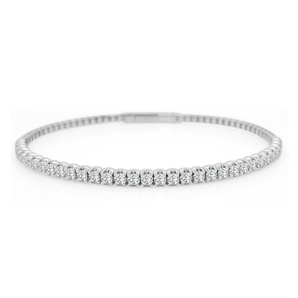 PAR 14K White Gold Diamond Bracelet/ Bangle Steve Lennon & Co Jewelers  New Hartford, NY