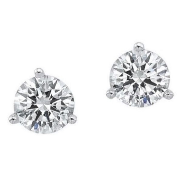 ALD 14K White Gold Lab Grown Earrings Steve Lennon & Co Jewelers  New Hartford, NY