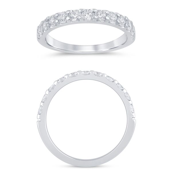 ES 14K White Gold Ladies Wedding Band Steve Lennon & Co Jewelers  New Hartford, NY