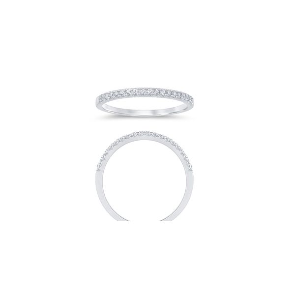 ES 14K White Gold Ladies Wedding Band Steve Lennon & Co Jewelers  New Hartford, NY