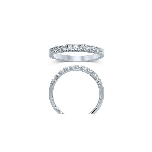 ES 14K White Gold Ladies Wedding Band Steve Lennon & Co Jewelers  New Hartford, NY