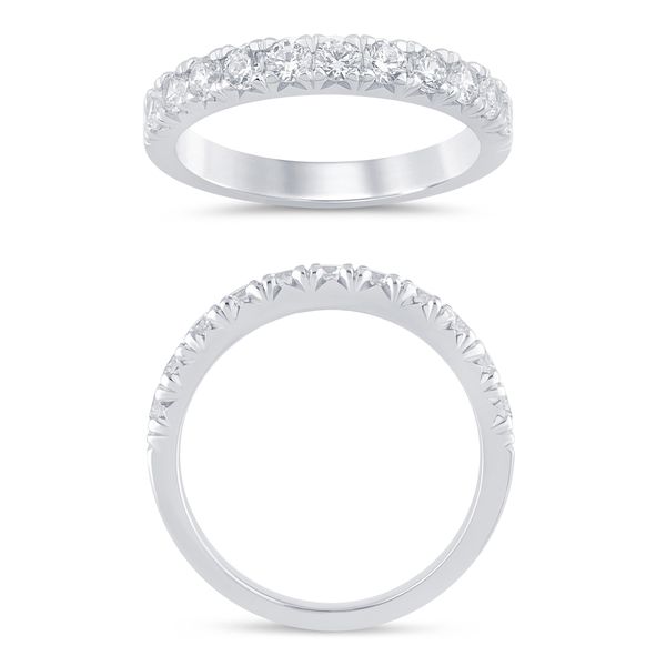 ES 14K White Gold Ladies Wedding Band Steve Lennon & Co Jewelers  New Hartford, NY