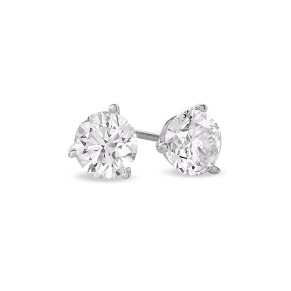 IDD 14K White Gold Lab Grown Earrings Steve Lennon & Co Jewelers  New Hartford, NY