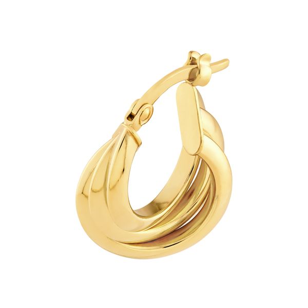 Gold Hoop/Huggie  Earrings Steve Lennon & Co Jewelers  New Hartford, NY