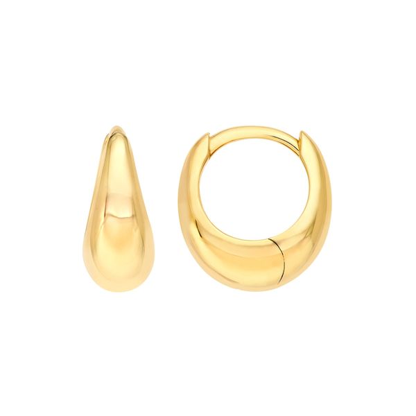 MC 14K Yellow Gold Gold Hoop/Huggie  Earrings Steve Lennon & Co Jewelers  New Hartford, NY
