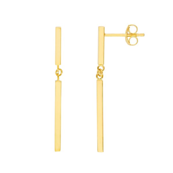 MC 14K Yellow Gold Gold Fancy Earrings Steve Lennon & Co Jewelers  New Hartford, NY