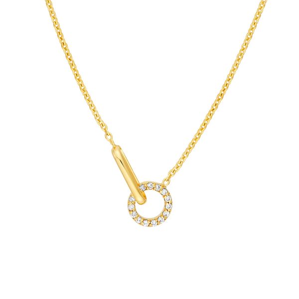 MC 14K Yellow Gold Diamond  Fashion Necklace/ Pendant Steve Lennon & Co Jewelers  New Hartford, NY