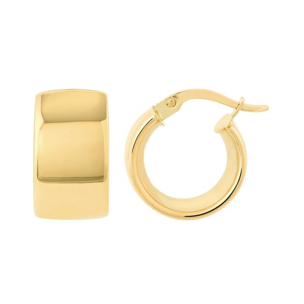 MC 14K Yellow Gold Gold Hoop/Huggie  Earrings Steve Lennon & Co Jewelers  New Hartford, NY