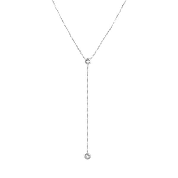 MC 14K White Gold Diamond  Fashion Necklace/ Pendant Steve Lennon & Co Jewelers  New Hartford, NY