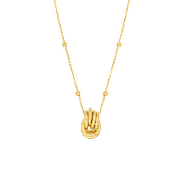 MC 14K Yellow Gold Gold Necklace W/Pendant/Charm Steve Lennon & Co Jewelers  New Hartford, NY