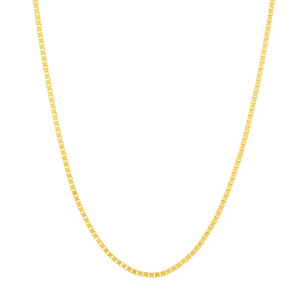 10K Yellow Gold Box Chain Steve Lennon & Co Jewelers  New Hartford, NY