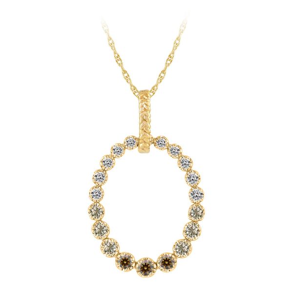 ED 14K Yellow Gold Diamond  Fashion Necklace/ Pendant Steve Lennon & Co Jewelers  New Hartford, NY