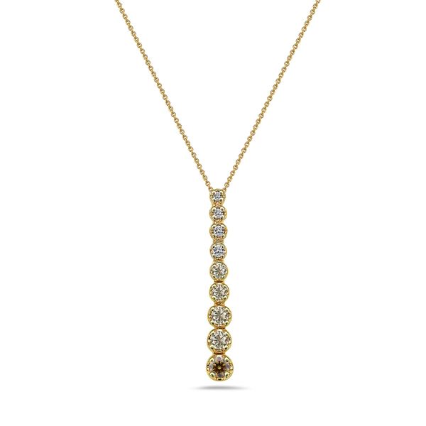 ED 14K Yellow Gold Diamond  Fashion Necklace/ Pendant Steve Lennon & Co Jewelers  New Hartford, NY