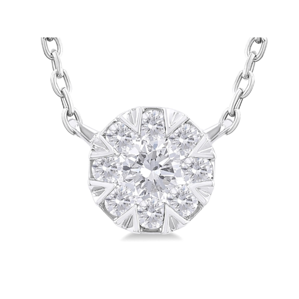 ASHI 10K White Gold Diamond  Fashion Necklace/ Pendant Steve Lennon & Co Jewelers  New Hartford, NY