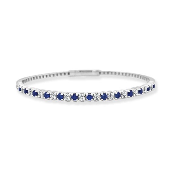 PAR 14K White Gold Colored Stone Bracelet/Bangle Steve Lennon & Co Jewelers  New Hartford, NY