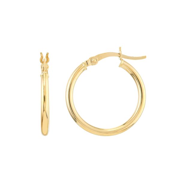 Gold Hoop/Huggie  Earrings Steve Lennon & Co Jewelers  New Hartford, NY