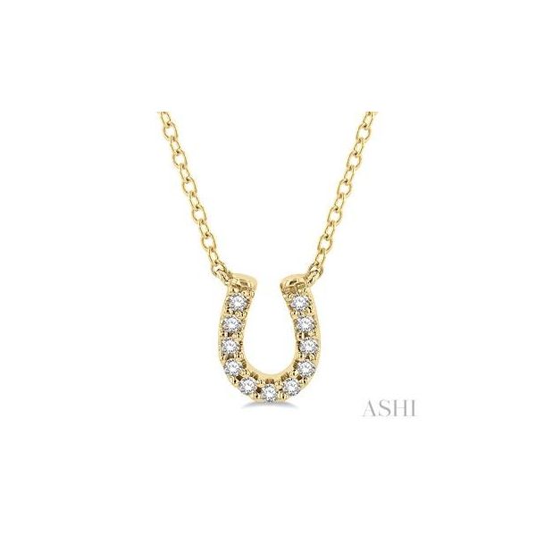 ASHI 10K Yellow Gold Diamond  Fashion Necklace/ Pendant Steve Lennon & Co Jewelers  New Hartford, NY