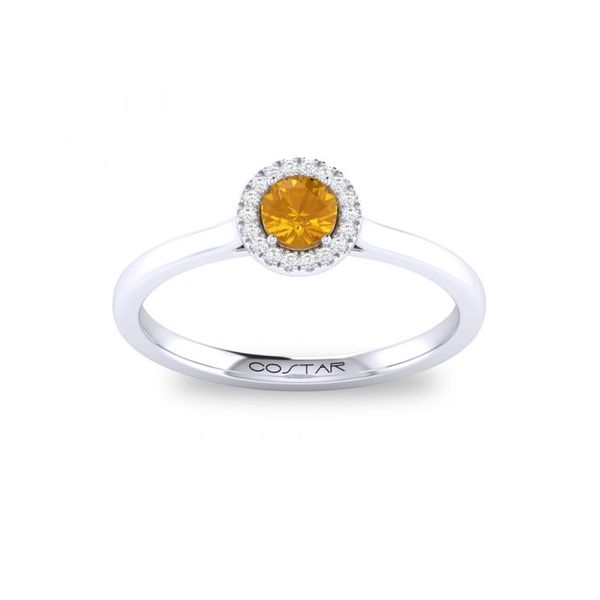 COS 10K White Gold Colored Stone Ring Steve Lennon & Co Jewelers  New Hartford, NY