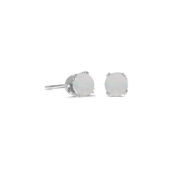 BREV 14K White Gold Colored Stone Earrings Steve Lennon & Co Jewelers  New Hartford, NY