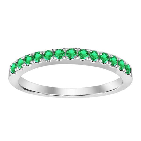 UN 18K White Gold Colored Stone Ring Steve Lennon & Co Jewelers  New Hartford, NY