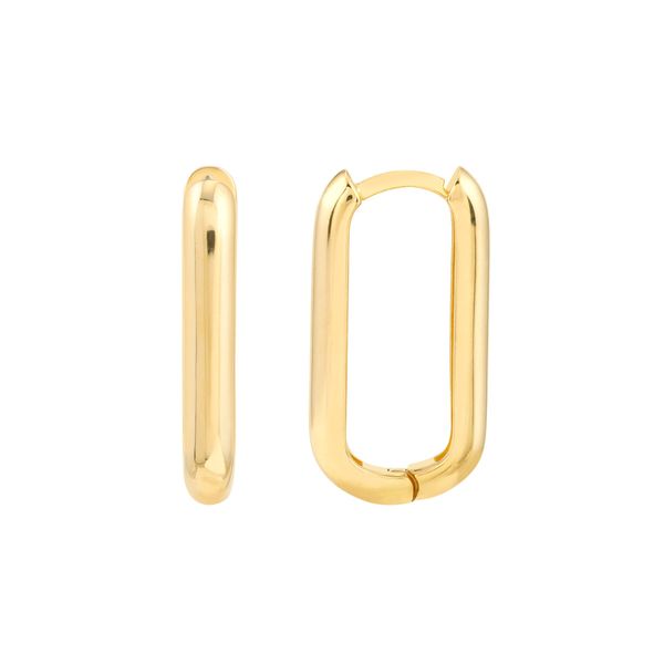 MC 14K Yellow Gold Gold Hoop/Huggie  Earrings Steve Lennon & Co Jewelers  New Hartford, NY