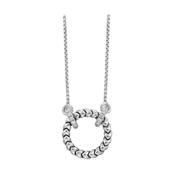 GO Sterling Silver Silver Necklace W/Stone Steve Lennon & Co Jewelers  New Hartford, NY