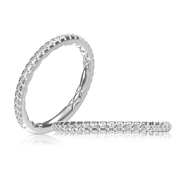 AJ 14K White Gold Ladies Wedding Band Steve Lennon & Co Jewelers  New Hartford, NY