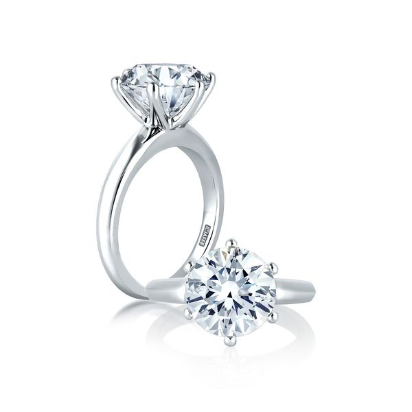 AJ 14K White Gold Ladies Engagement Ring Steve Lennon & Co Jewelers  New Hartford, NY
