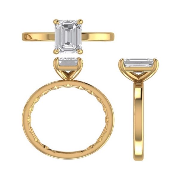 AJ 14K Yellow Gold Ladies Engagement Ring Steve Lennon & Co Jewelers  New Hartford, NY