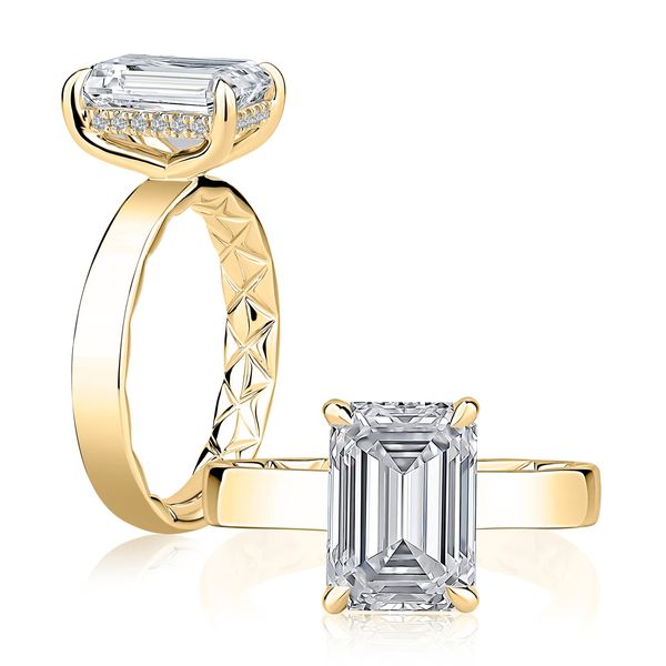 AJ 14K Yellow Gold Ladies Engagement Ring Steve Lennon & Co Jewelers  New Hartford, NY