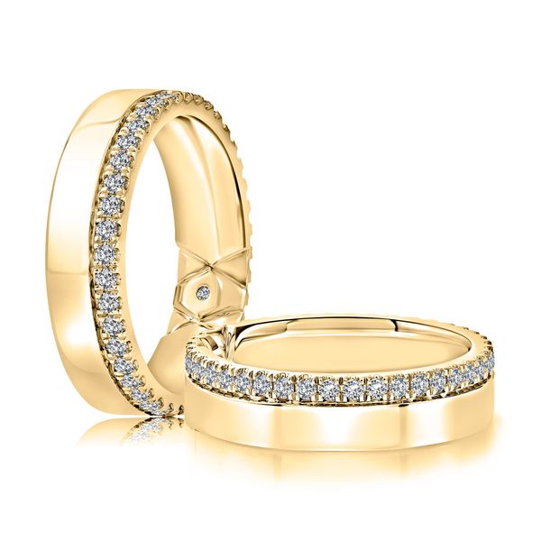 AJ 14K Yellow Gold Ladies Wedding Band Steve Lennon & Co Jewelers  New Hartford, NY