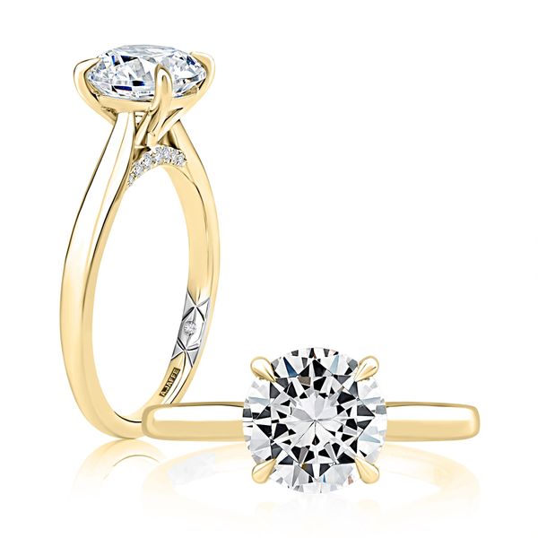 AJ 14K Yellow Gold Ladies Engagement Ring Steve Lennon & Co Jewelers  New Hartford, NY